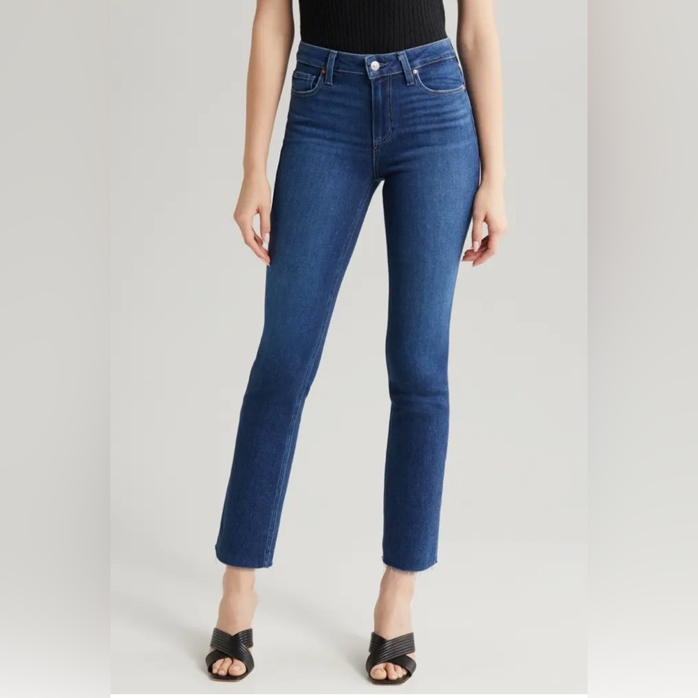 Paige Cindy Crop Straight Raw Hem